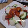 ぶーにゃんM's cooksnap of when they made 梨のピリ辛サラダ.