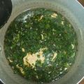 マチルンバ's cooksnap of when they made モロヘイヤの卵スープ.