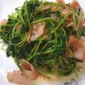 sonop's cooksnap of when they made 豆苗ベーコン炒め.