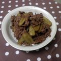 ひぃこ＊'s cooksnap of when they made 牛肉とごぼうの甘辛煮.