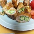 あずのすけ's cooksnap of when they made すし酢でさっぱり★オクラとえのきの豚肉巻.