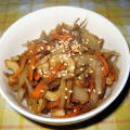kinmaru's cooksnap of when they made 簡単で美味しいゴボウのきんぴら.