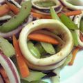 柳さき's cooksnap of when they made いかとセロリのレモンマスタード炒め.