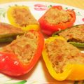 ✿ユカリーナ✿'s cooksnap of when they made カラフルパプリカの肉詰め.