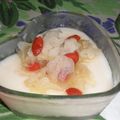 ichimai's cooksnap of when they made 薬膳ノススメ！咳に、美肌に、杏仁豆腐★.