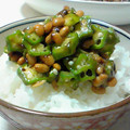 トミトミトミー's cooksnap of when they made お手軽♪オクラと納豆の海苔和え.