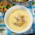 なおの理由's cooksnap of when they made ちょっと甘めの土鍋で作る鶏肉入り粕汁♪.