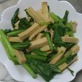 ミィカイ's cooksnap of when they made 小松菜と凍み豆腐（高野豆腐）の炒め物.