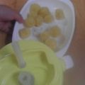 きよ＆しょう②'s cooksnap of when they made 離乳食　バナナとさつま芋のスイート茶巾♪.