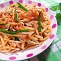悠おかしゃん's cooksnap of when they made もやしシャキシャキ甘辛焼きうどん.