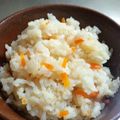 sacoママ's cooksnap of when they made 簡単☆人参炊き込みご飯.