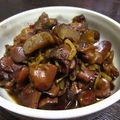 たなか家's cooksnap of when they made 山梨の郷土料理　♥甘辛鶏もつ煮♥.