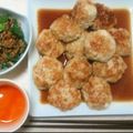 pinolate's cooksnap of when they made ☆豚挽き肉と豆腐の甘辛つくねバーグ☆.