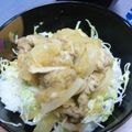 ＭＩＫＯ☆'s cooksnap of when they made 残り物でできる豚おろし丼☆.