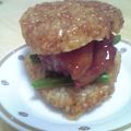PinkPrincess's cooksnap of when they made 焼きおにぎりで「あの」ライスバーガー！.