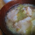 soratea's cooksnap of when they made 鶏ごぼうのすり身汁♪.