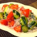 ＊＊茉莉花＊＊'s cooksnap of when they made さっぱり＊野菜と春雨のねぎ塩レモンサラダ.