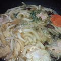 ayuayucchi's cooksnap of when they made 秋鮭の味噌煮込みうどん！.