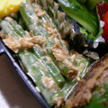 ゆーにゃお's cooksnap of when they made お弁当のすきまに★いんげんのおかかマヨ.