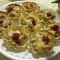 miyuki12's cooksnap of when they made タコスミートとチーズででUFO揚げ餃子風.
