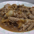 shouko's cooksnap of when they made 新玉ねぎと牛肉のすき焼き風煮物.