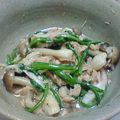 まりぃこ's cooksnap of when they made ☆春菊としめじとツナの麺つゆ和え.