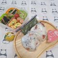 みかかめ's cooksnap of when they made もち麦で梅子と黒胡麻おにぎり.