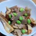 ゆあちゃん。's cooksnap of when they made 竹輪とこんにゃくと豚肉の味噌炒め.