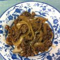 chaiko５'s cooksnap of when they made (*≧∀≦)_／牛肉・玉ねぎのソース絡め.