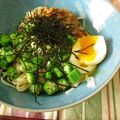 moritaya's cooksnap of when they made 夏にぴったり！オクラ＆納豆うどん！.