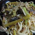 nyamonyamo's cooksnap of when they made 山椒がピリっ☆いわし缶deスパゲティー.