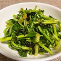 クックB3AQT8☆'s cooksnap of when they made 材料３つ！菜の花の塩こんぶごま油炒め.