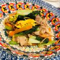 amizo99's cooksnap of when they made ターサイと豚バラのオイスターソース炒め.