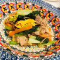 amizo99's cooksnap of when they made ターサイと豚バラのオイスターソース炒め.