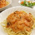 ともこキッチン's cooksnap of when they made えびときのこのトマトクリームパスタ♪.