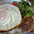 まぶたん's cooksnap of when they made ✿冷凍ハンバーグで簡単　ロコモコ✿.