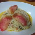 スティッチ☆モモ's cooksnap of when they made 桃の冷製パスタ♪.