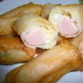mogura16's cooksnap of when they made おさかなソーセージとポテトサラダの春巻き.