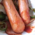 ユーロン's cooksnap of when they made ピーマン★ウィンナーのケチャップ炒め.