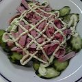 midorun's cooksnap of when they made ☆塩もみキュウリとハムの簡単サラダ☆.