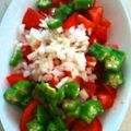 ゆみぱぱん's cooksnap of when they made ＊簡単＊オクラ＋トマトのサラダ.