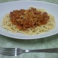 sansute11's cooksnap of when they made 我が家の定番＊ミートソーススパゲティ＊.