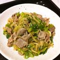ゆきやこあられ's cooksnap of when they made 豚ネギ焼きうどん(o^-')b.