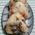 ゆみらんたん's cooksnap of when they made クックパッドで見たおにぎり☆梅、青しそ～.