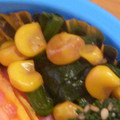 chieko333's cooksnap of when they made ほうれん草とコーンの彩りバター炒め.