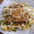 3姉妹ちゃんママ's cooksnap of when they made ごはんでお好み焼き風.