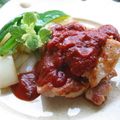 ｍａｒしゃん's cooksnap of when they made 鶏もも肉のソテー ミント風味トマトソース.