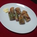 Hikibabe's cooksnap of when they made 簡単！３つの味の豚バラ魚肉ソーセージ巻き.