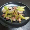 Hikibabe's cooksnap of when they made たことセロリのピリ辛ガーリック炒め.