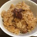 にゃあオクト's cooksnap of when they made 圧力鍋で作るしょうゆ赤飯.